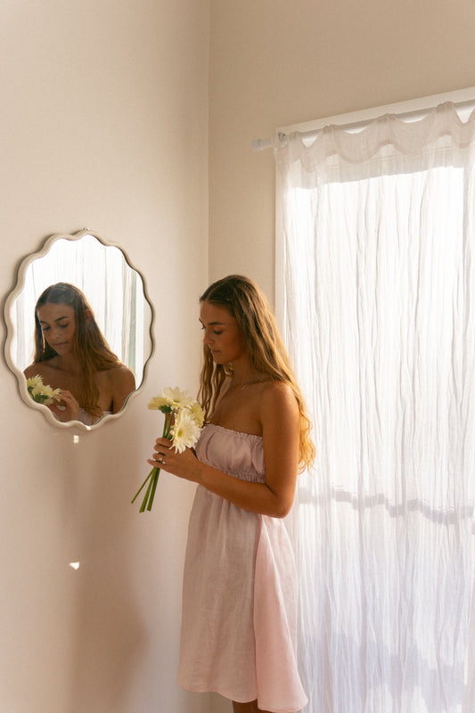 Blossom mini dress in blush